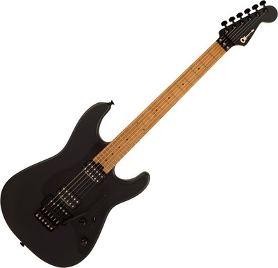 Charvel PM PLUS SRS SC1 HH FR CM Scorched Earth E-Gitarre Schwarz Matt Gigbag