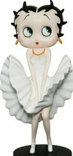 Rare Betty Boop Marilyn Monroe Look in White Dress Figurine Statue figure 30 cm