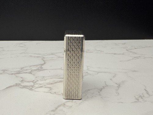 NICE S.T. DUPONT Line 1 / L1 BR Gas Lighter - Silver plated - Serviced-AL01-0845 - Picture 8 of 24