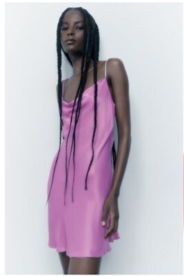 pink rhinestone dress zara Zara pink sequin