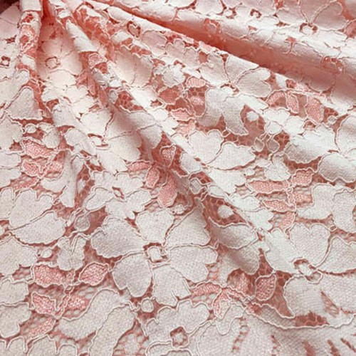 1 Yard Floral Two Tone Lace Fabric Hollow Out Embroidery Cloth Wedding DIY Craft - Picture 10 of 25
