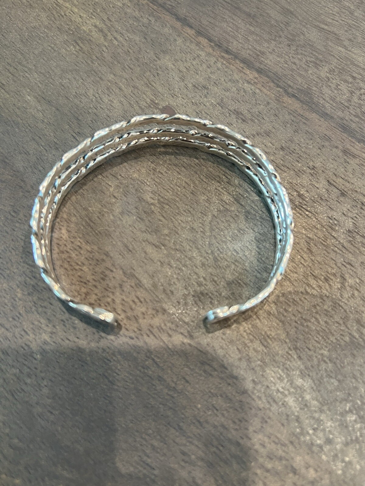 Heavy Solid Sterling Silver Cuff Bracelet - image 5