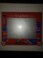 RARE Disney Pixar CARS London - Lightning McQueen TowMater Etch-A Sketch