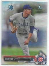 Brendon Little Chicago Cubs 2017 1st Bowman Chrome Draft Refractor