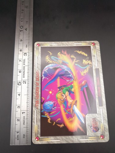 Link No.37 The Legend of Zelda Ocarina Card Carddass BANDAI 1999 Japan TCG CCG - Picture 4 of 12