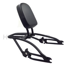 Black Sissy Bar Backrest Two-up Luggage Rack For Harley Street Xg500 Xg750 15-17