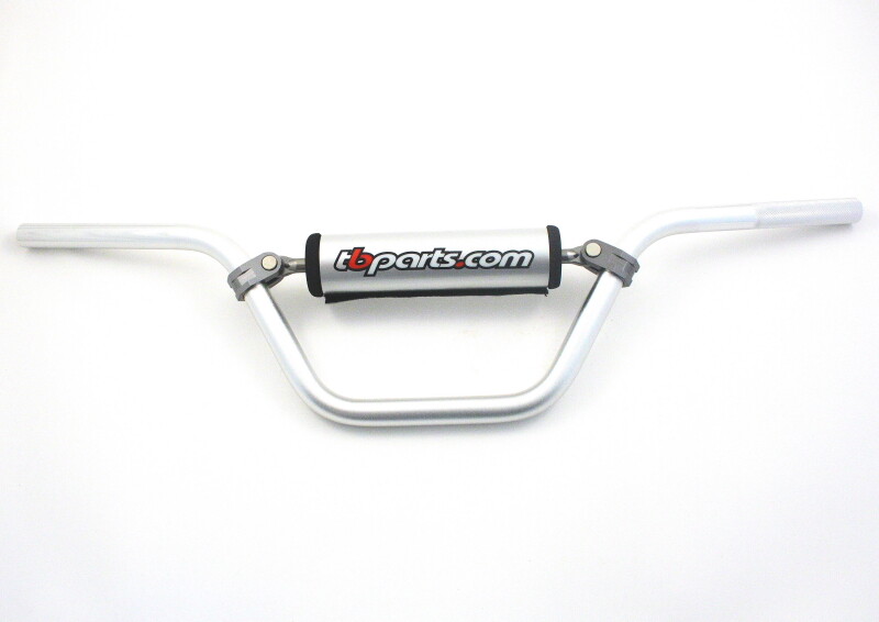 HONDA CT70 KO ATC70 Z50 SILVER HANDLEBARS & RED TRIPLE CLAMP SET eBay