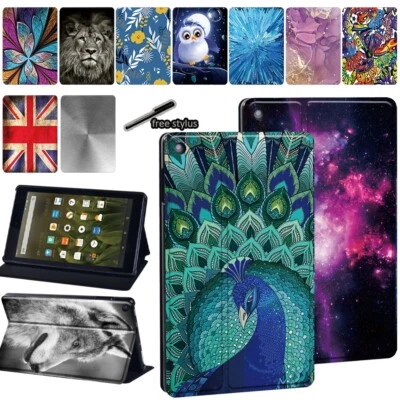 Leather Tablet Stand Case For Amazon Fire HD 10 /Max 11 13th Tablet Cover UK+Pen