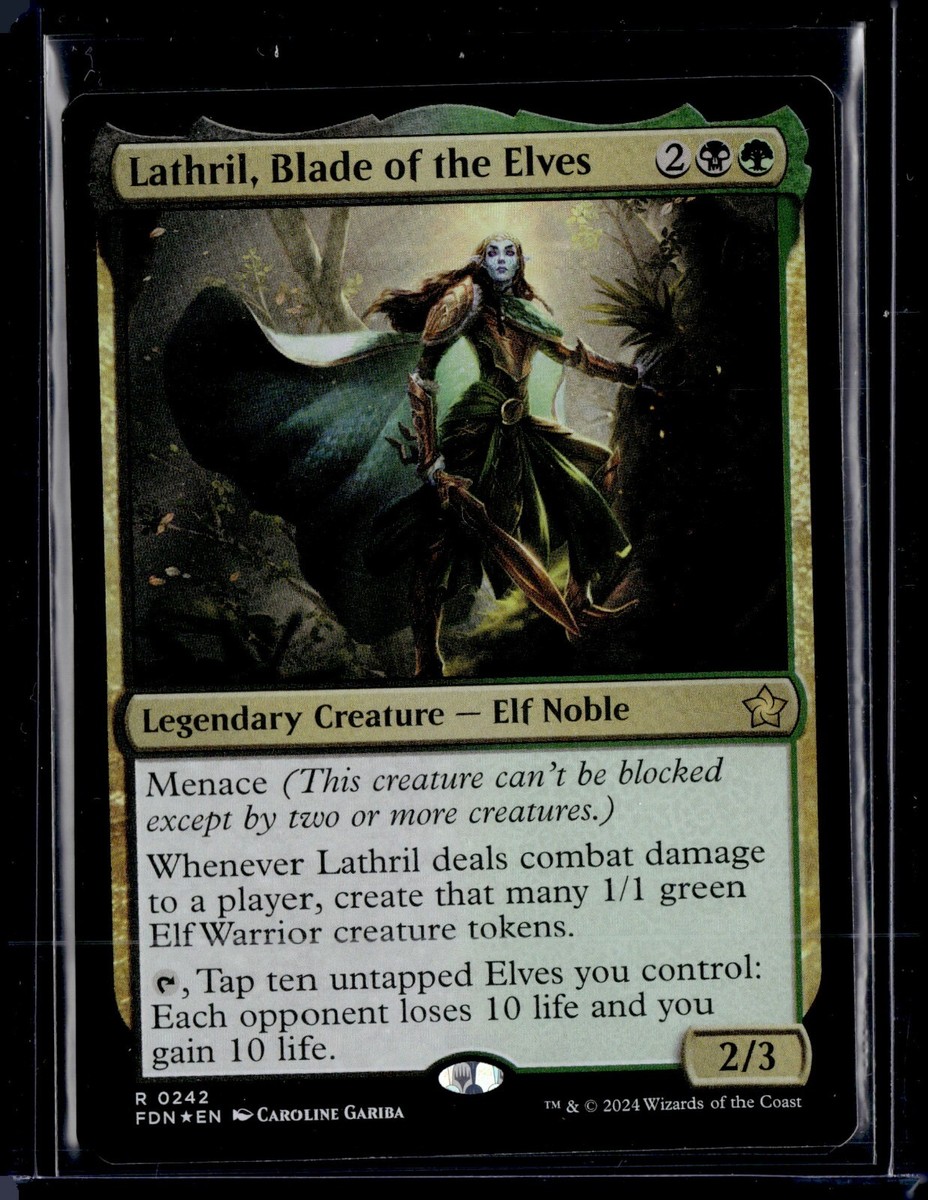 Lathril, Blade Of The Elves - 342 - Foil - FDN - NM - MTG