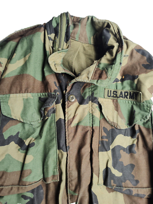 Original Cold War M-65 Field Jacket 101st Airborne Size Small Long