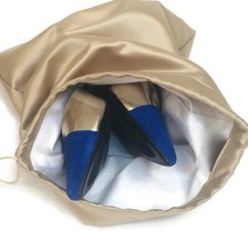 LUXURY SATIN SHOE DUST BAG COVER, 2 SIZES, 7 COLORS, MEN  WOMEN TRAVEL