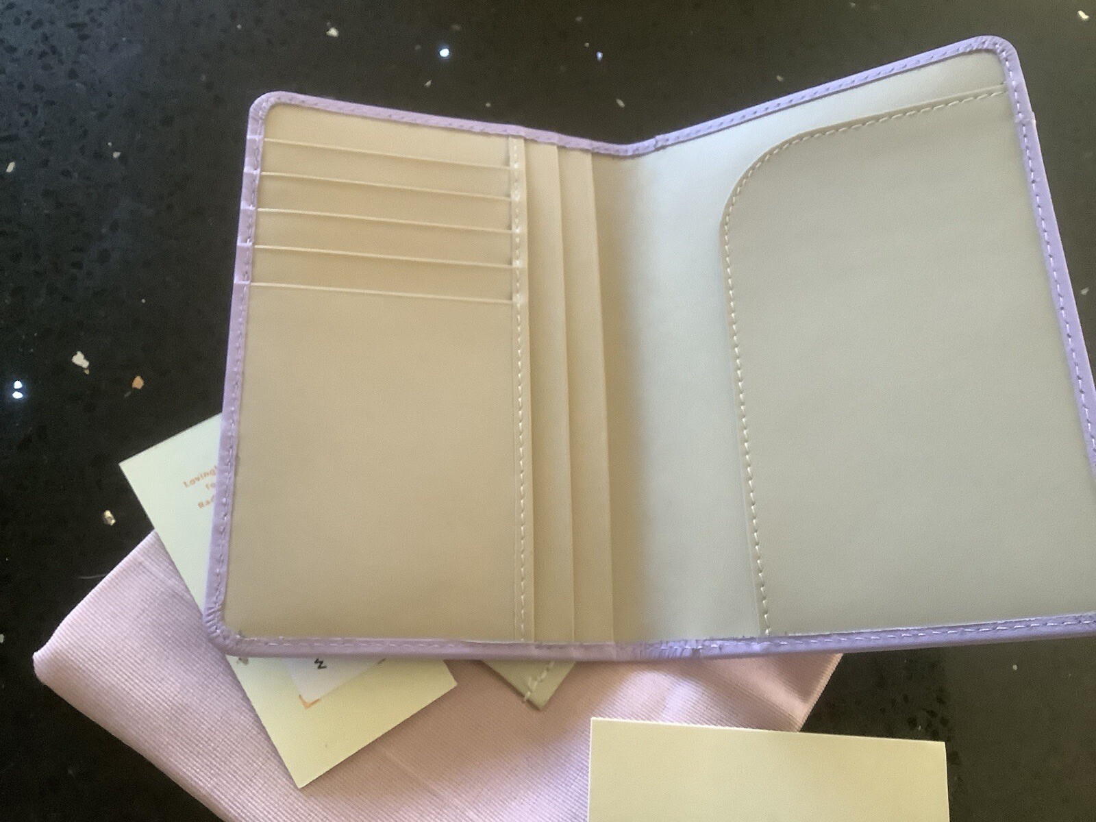 Radley Travel Leather Passport Cover Holder Room With A View RRP £49