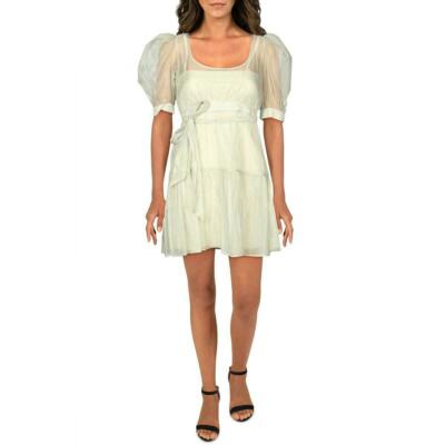 strapless open back dress Sedona Organza Check Embroidered Puff Sleeve Midi Shirt Dress | Disturbia