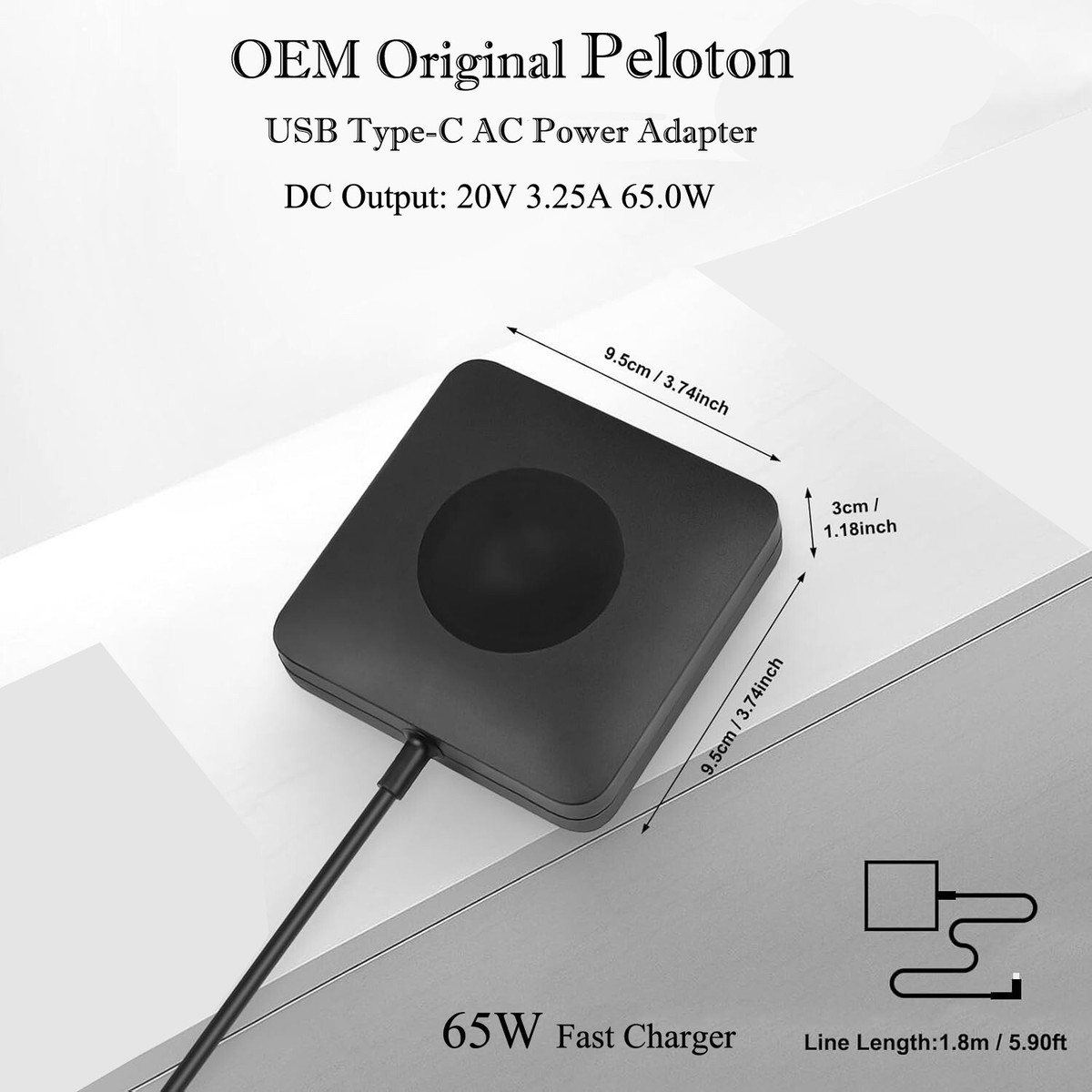 UL 45W USB C AC Adapter For Wacom Cintiq Pro 16 DTH-1620 DTH-1620