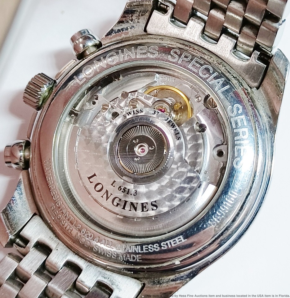 Longines Automatic Chronograph Special Series Stainless Steel Mens
