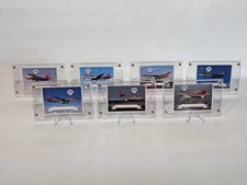 Northwest Airlines Airplane Pilot Collector 1990's Card in Display Case NWA KLM