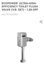 TOTO TET1GB32#CP - Toilet Flushometer Valves Flushometer Valve