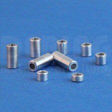 Distanzhülse 10x5,3x…mm M5 Alu Abstandshalter Buchse Rolle Distanzrohr Aluminium