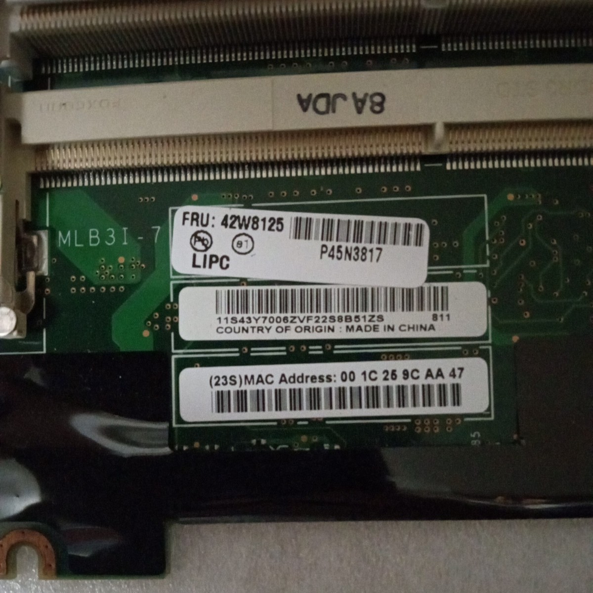 Lenovo ThinkPad T400 Motherboard 42w1825