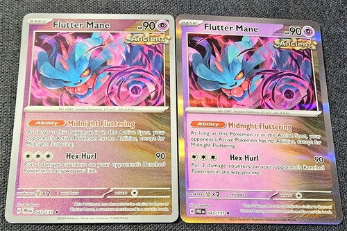 Prismatic Evolutions 43/131 Flutter Mane Holo NP Pokémon inverso  - Imagen 1 de 2