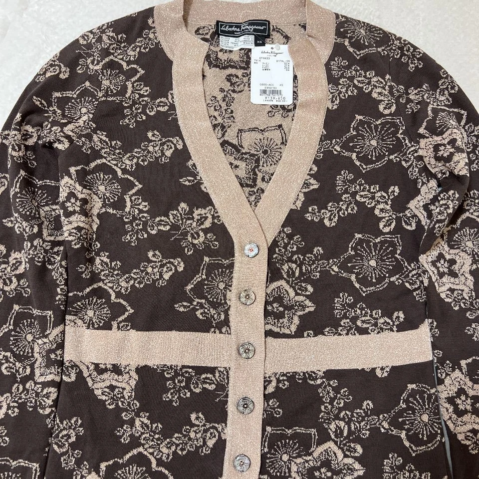 Authentic Salvatore Ferragamo Vintage Cardigan Size XS Deadstock Not Used - Image 2 of 4