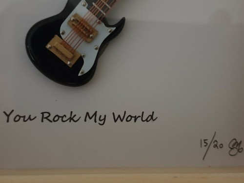 EMO RAPHIEL ASTORIA~ "You Rock my World" ~ Mixed Media Framed ~ Edn #/20 Signed - Picture 3 of 9