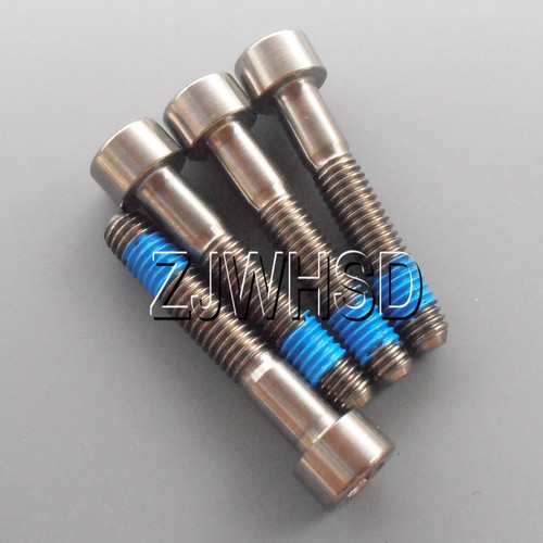 1pcs Silver Titanium Bolt M6 M8 x 10/15/20/25/30/35/40/45/50/55/60mm Flange Head External Hexagon Hex Head Screw GR5 Material - 13