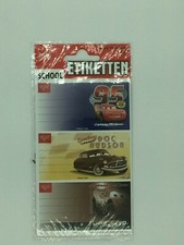 Disney - Cars - School Book Labels from Europe - 9-Pack Sealed 