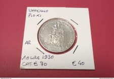 Vaticano Papa Pio XI moneta 10 lire 1930 argento silver