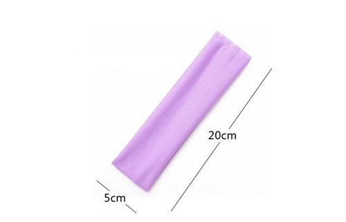 1PC HEADBAND Stretch Sports Yoga Gym Black Hair Band Wrap Sweatband Womens Mens - Picture 3 of 25