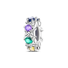 MULA European Colorful Star Space Charm For Women Bracelet 925 Sterling Silver