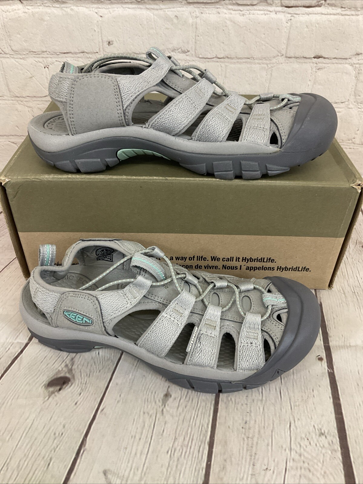 Keen 1022802 Newport sandali da donna acqua grigio onda oceanica US 7 5 UK 5 EU 38
