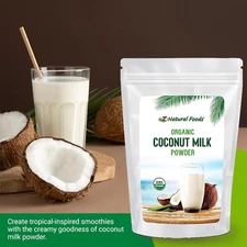 Organic Coconut Milk Powder - All-Natural Vegan Dairy-Free Alternative with M...