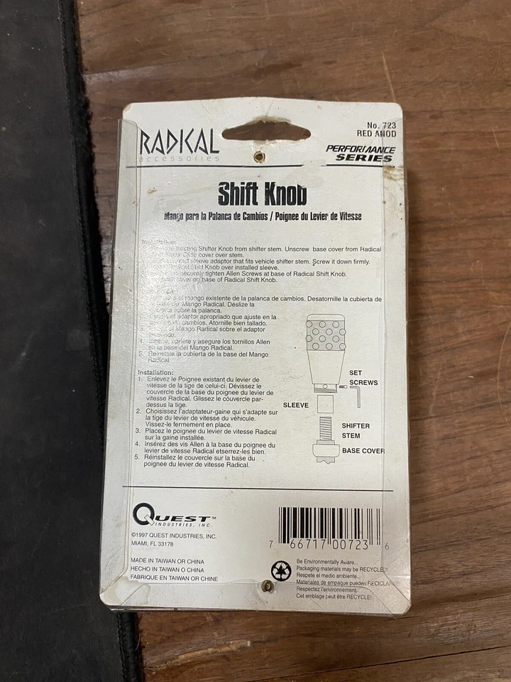 Perilla de Cambio Personalizada Radical Nos De Colección Nº 723 Rojo Anodizado Nuevo Rat Rod Muscle Car Foto 4 de 4