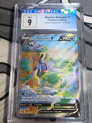 sneasler v pokemon card value Hisuian 2022 Sword & Shield: Astral Radiance #175/189 Holo (Alternate Full Art) Price Guide Card Number / Rarity Hisuian Sneasler V Ultra Rare