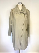 Masai Beige Cotton Zip Up Jacket Size M