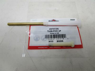 #ad Genuine Briggs amp; Stratton 391813 amp; 497413S Carburetor Fuel Gas Tank Pick Up Tube $16.59