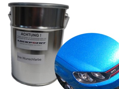 3 Litre Base Coat Ready to Use Candy Blue Metallic Car Paint Lackpoint Color