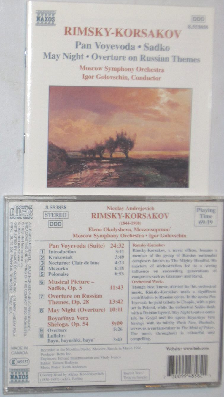 RIMSKYKORSAKOV Pan Voyevoda suite, Russian Overture, Boyarinya Vera