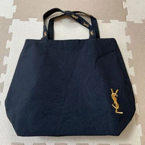Novelty Black Tote Bag - Gold logo Embroidery - Recycled Canvas - Picture 1 of 7