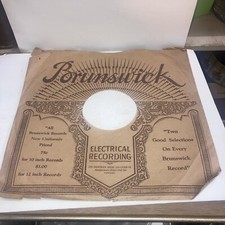 Brunswick 78 Record Sleeve