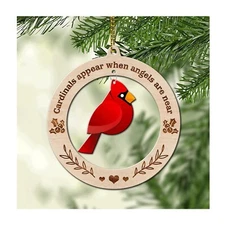 HYTURTLE Memorial Cardinal Christmas Ornament Tree Decoration Gifts for Loss ...
