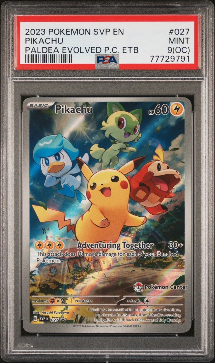 PSA 9(OC) 2023 Pokémon SVP EN Pikachu Paldea Evolved P.C.