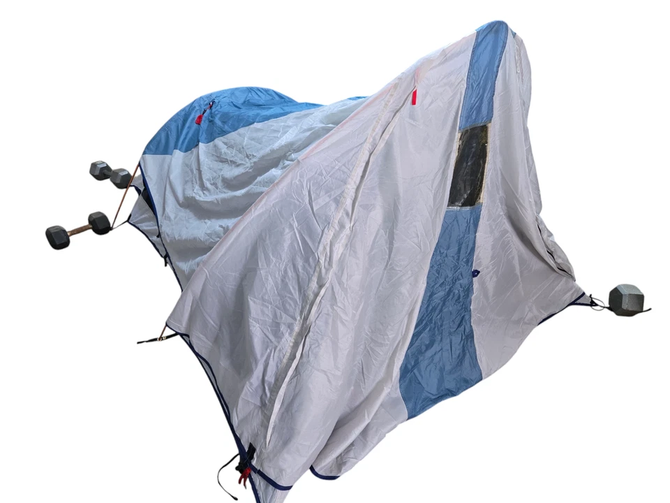 Mountain Hardwear Tent Lightpath 3 Gray Blue Light w/Footprint Non-Freestanding - Image 4 of 4