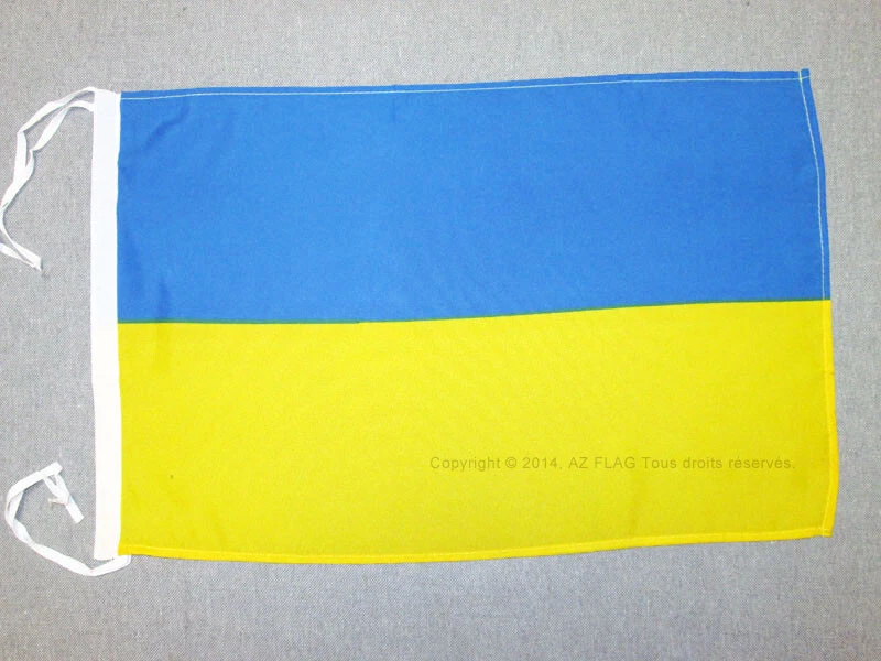 DRAPEAU UKRAINE 45x30cm - PAVILLON UKRAINIEN 30 x 45 cm haute qualité - Neuf - Photo 1/1