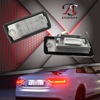 LED Kennzeichenbeleuchtung für AUDI A3 S3 8P 8PA A4 S4 RS4 B6 B7 A6 S6 RS6 Q7