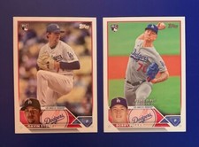 2023 Topps Update Rookie Debut #US40 Bobby Miller & #US70 Gavin Stone RC Dodgers
