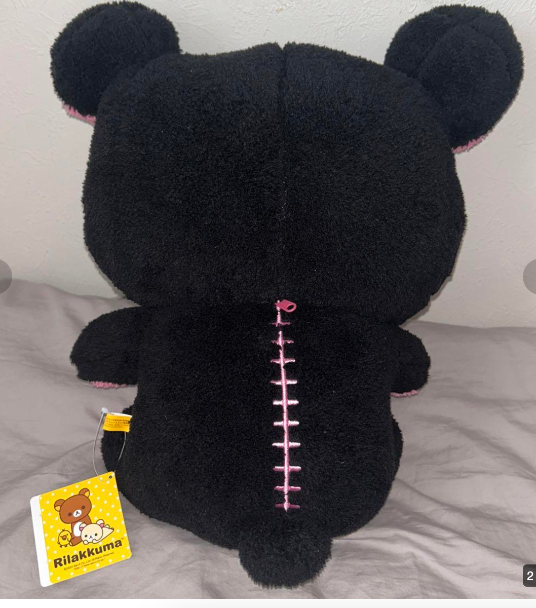 Rilakkuma Black color plush doll XL premium pink 42cm 2024 | eBay