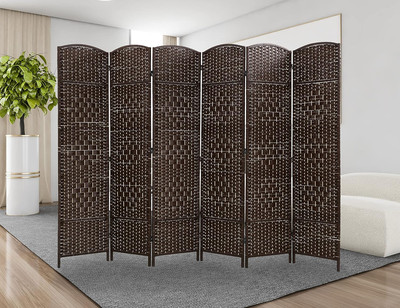 Room Divider 6 Panel 6 Ft Tall, Foldable Room Dividers Freestanding Privacy Scre