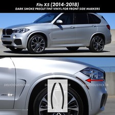 Fits 2014-2018 Bmw X5 Smoke Front Side Marker Precut Decals Vinyl Tint Head Fits 2014-2018 Bmw X5 Smoke Front Side Marker Precut Decals Vinyl Tint Head
